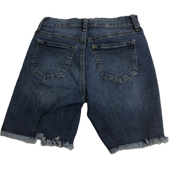 Celebrity Pink Bermuda Distressed Jean Shorts - Picture 2 of 5